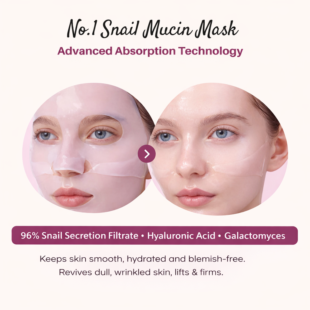 Snail mucin revitalising mask