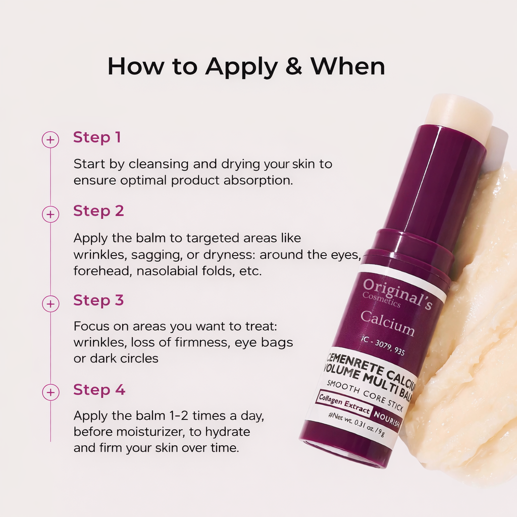 Calcium anti-wrinkle balm